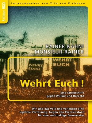 cover image of Wehrt Euch! Eine Streitschrift gegen Willkür und Unrecht